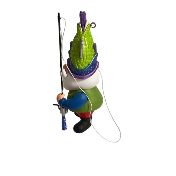 Vintage Hallmark Christmas Ornament 2004 Catch Of The Day Fishing Santa Figurine - Picture 4 of 10